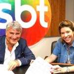 Cleber Machado e Daniela Beyruti