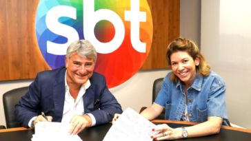 Cleber Machado e Daniela Beyruti