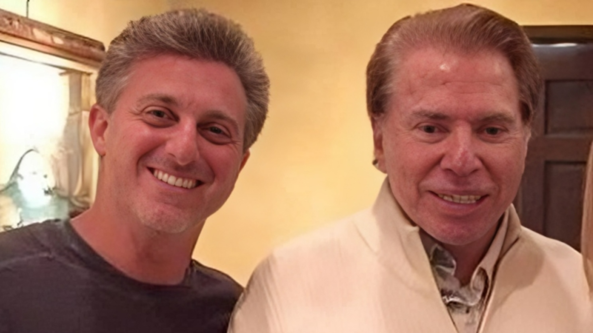 Luciano Huck e Silvio Santos
