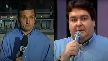 Fausto Silva e Roberto Cabrini